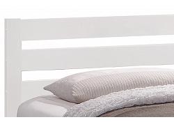 3ft Single Eko. White wood bed frame with low foot end 2